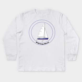 Flying Scot sailboat Kids Long Sleeve T-Shirt